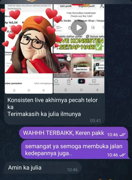 Mentee class: First TikTok Live breakthrough