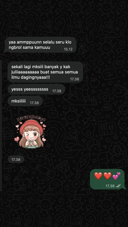 Mentee class: Messages after mentoring